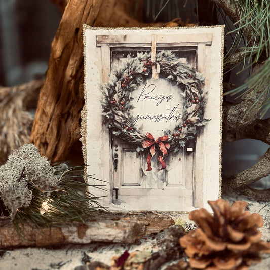 Retro Ziemassvētku kartītes