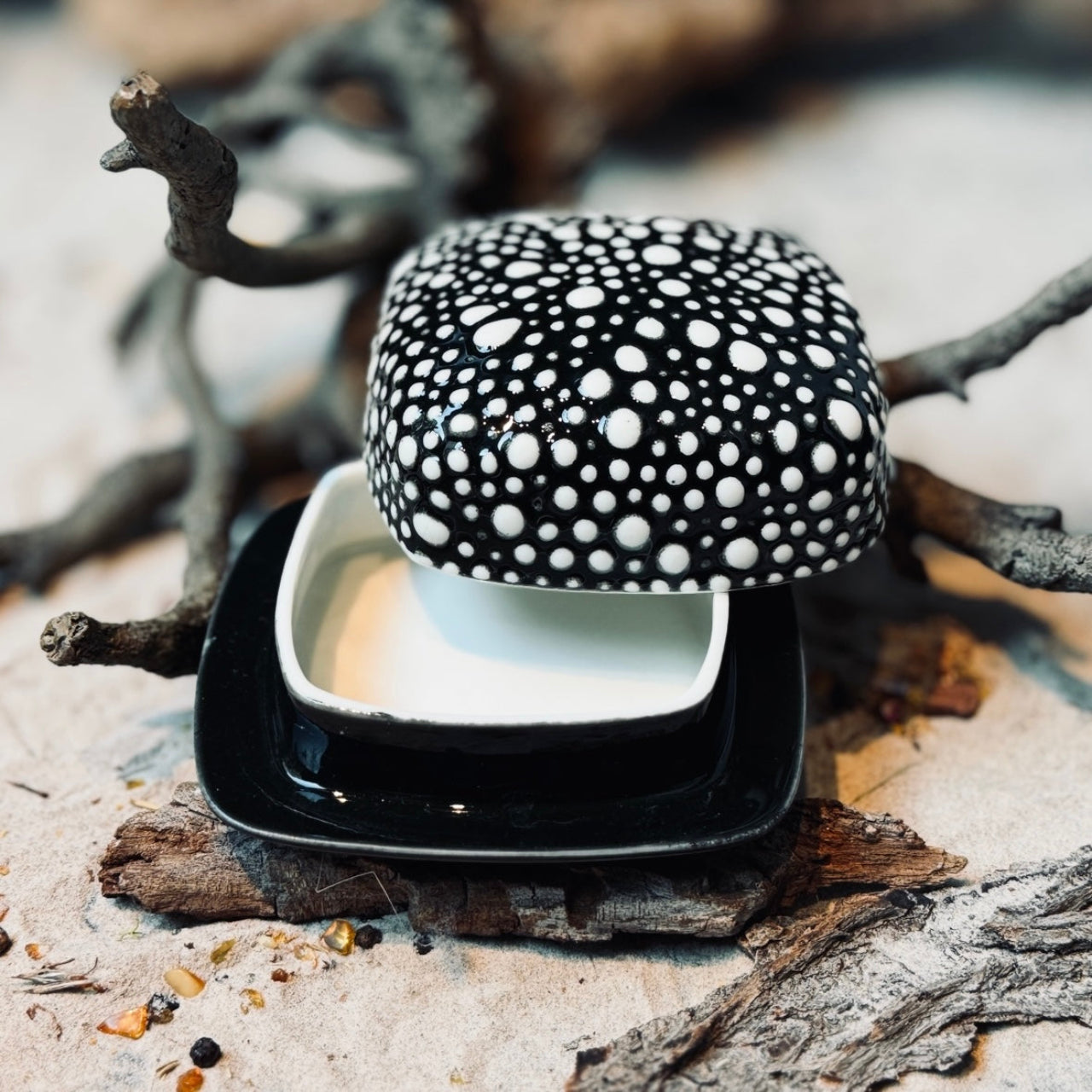 Porcelāna sviesta trauks BURBULIS