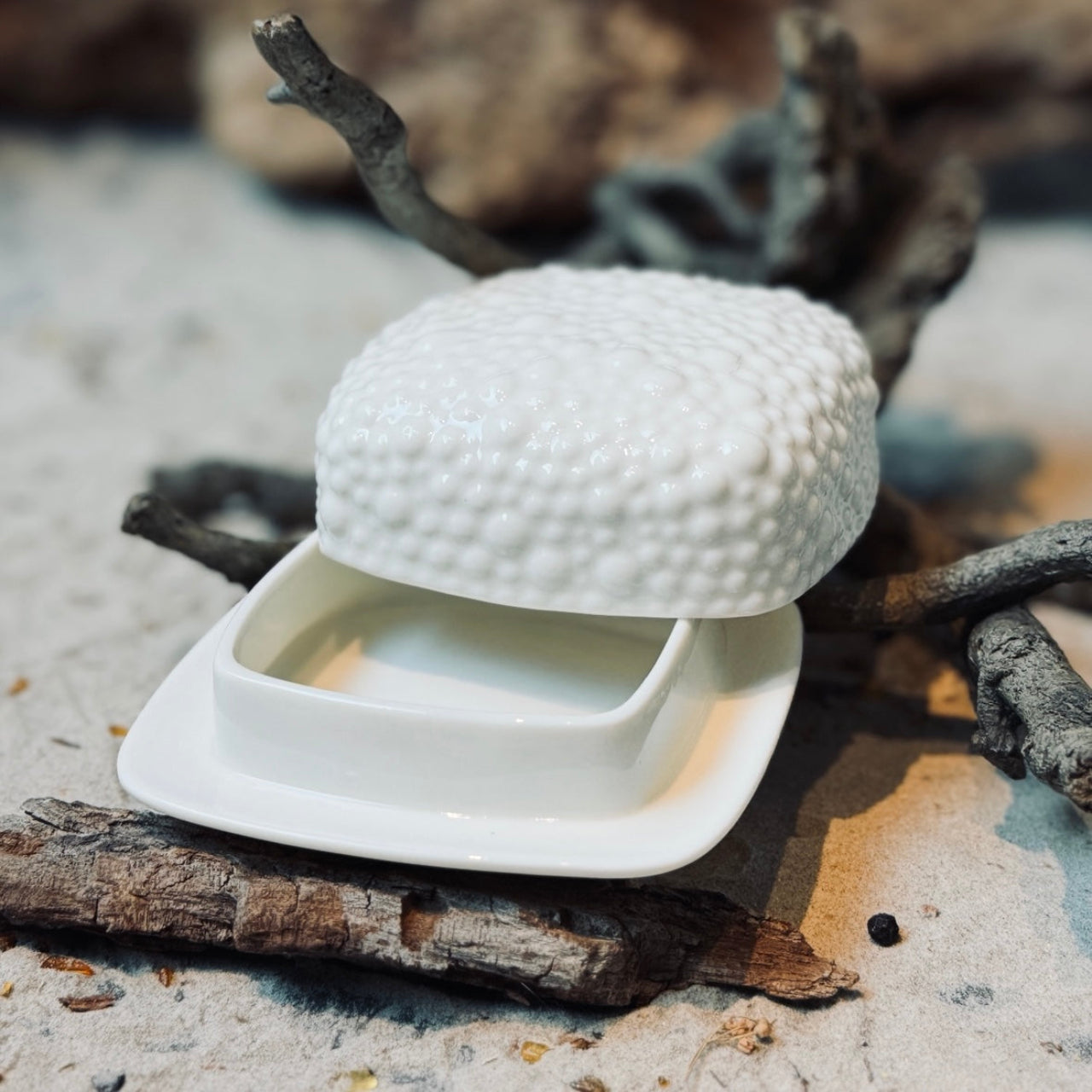 Porcelāna sviesta trauks BURBULIS