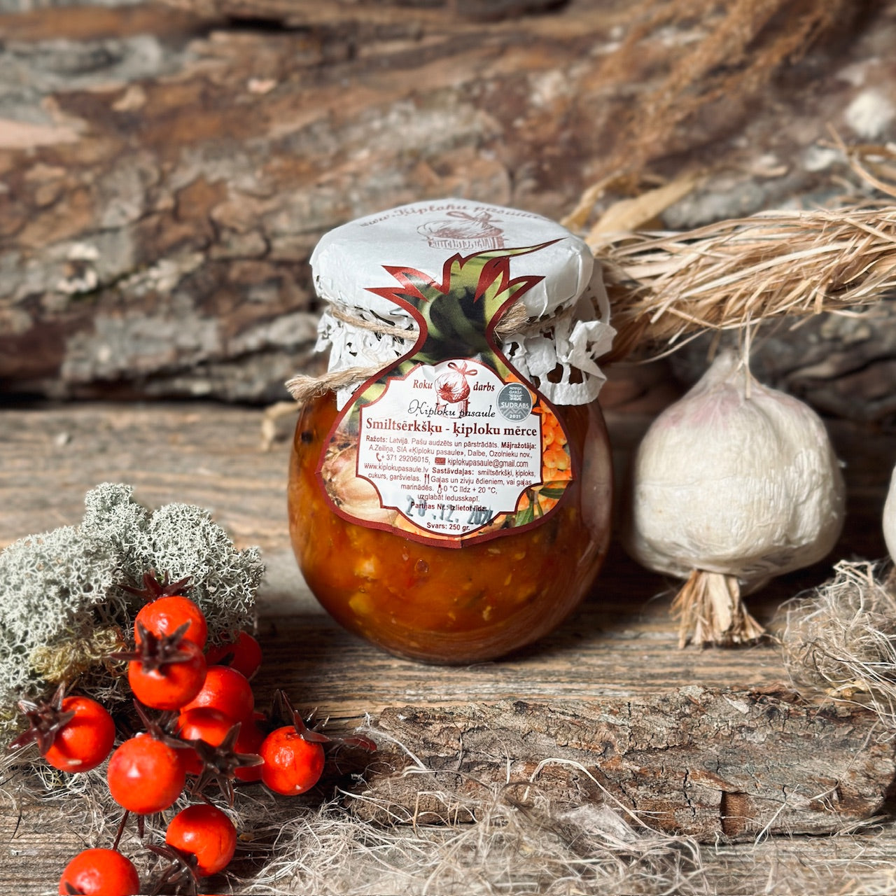 Smiltsērkšķu - ķiploku mērce