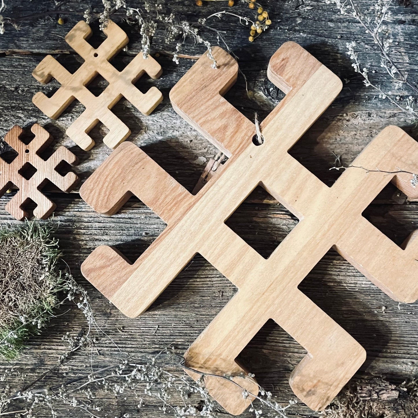 Latviešu spēka koka zīme MĒNESS ZĪME