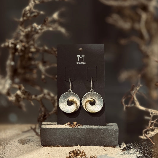 Sudraba auskari PAPARDES ZIEDS