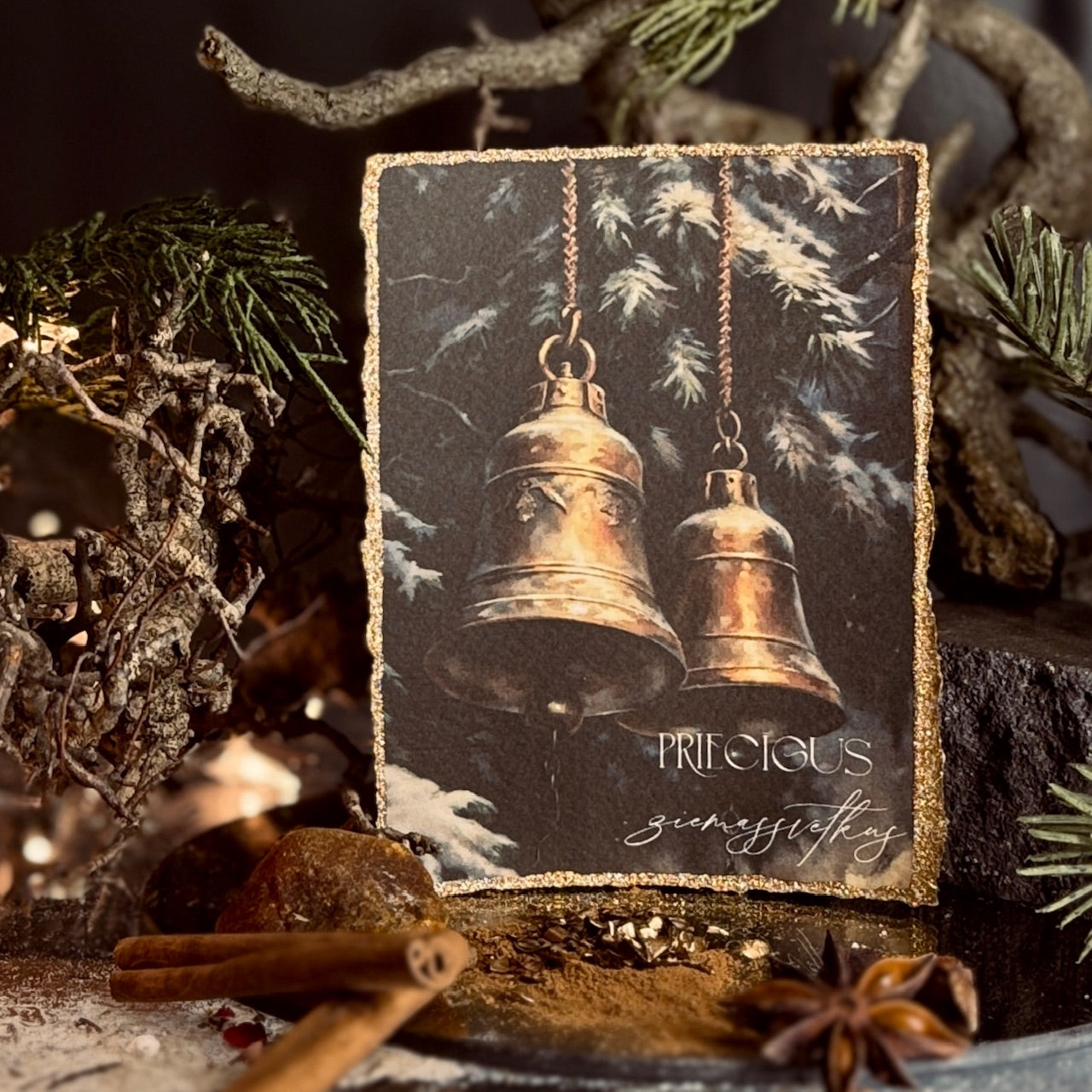 Retro Ziemassvētku kartītes