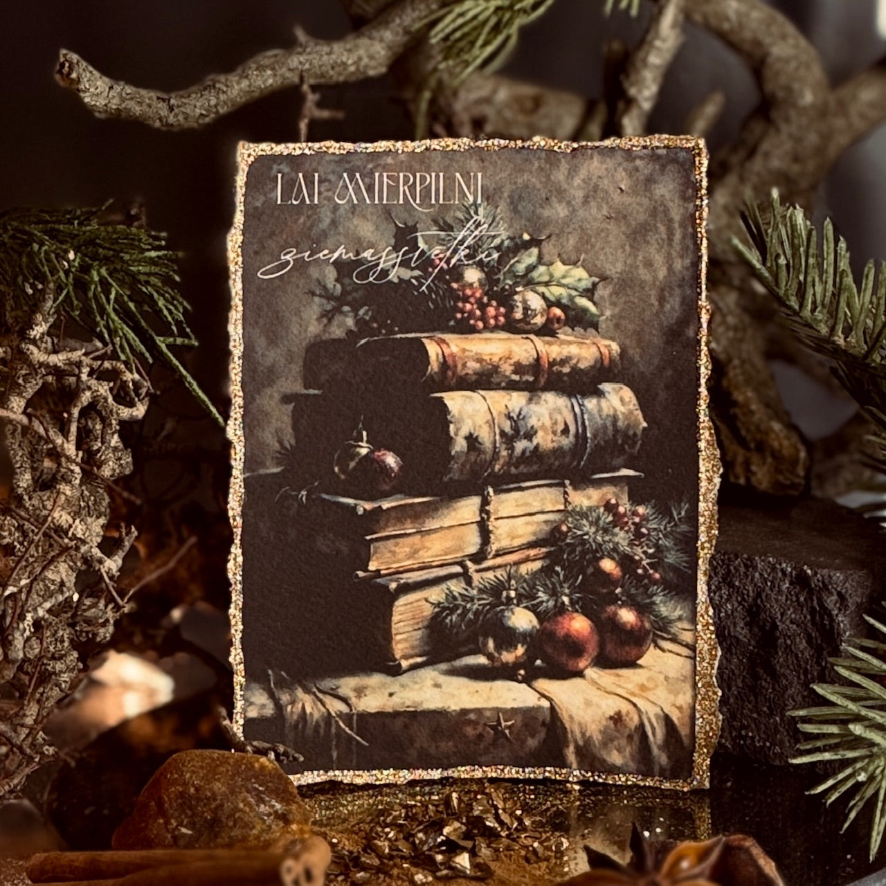 Retro Ziemassvētku kartītes