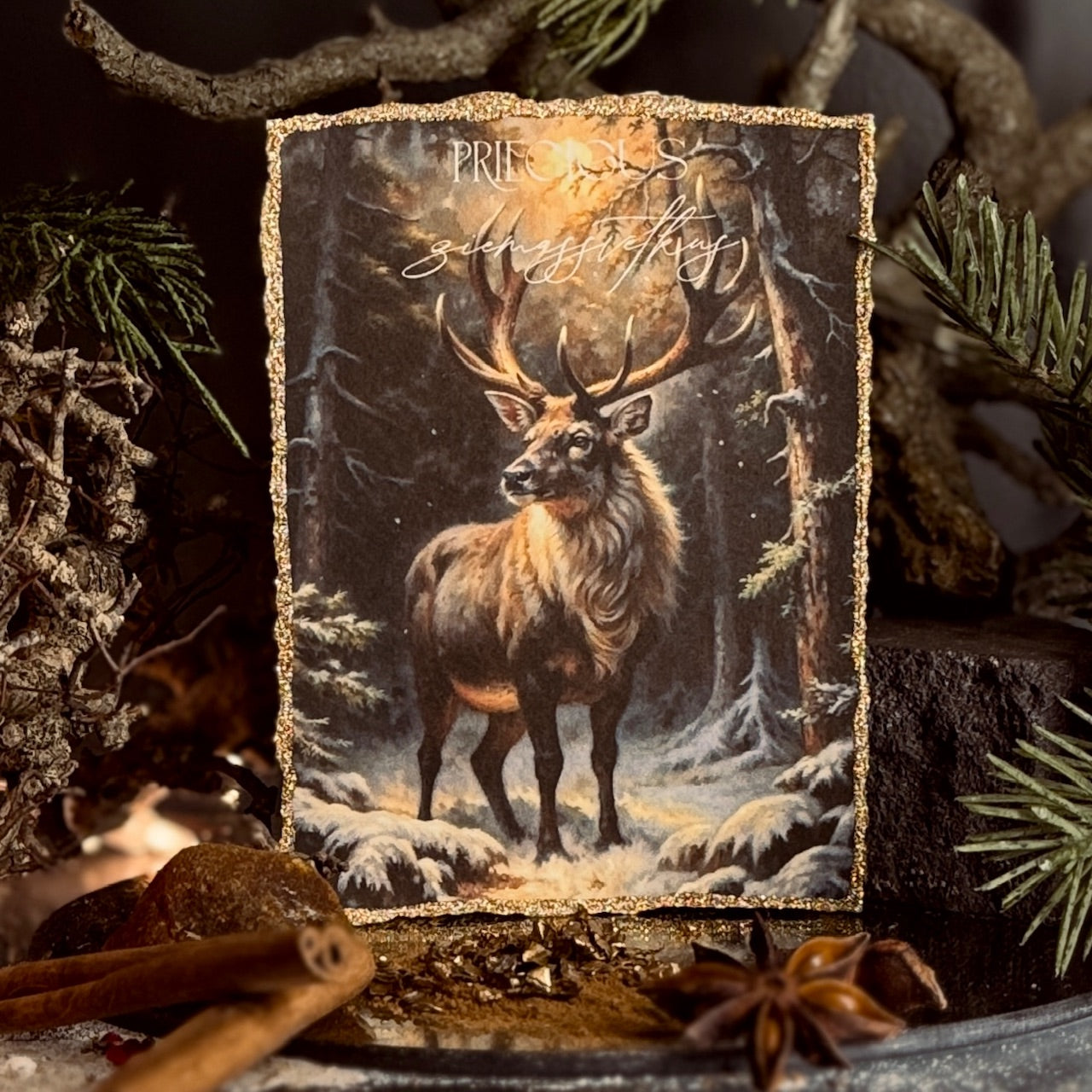 Retro Ziemassvētku kartītes