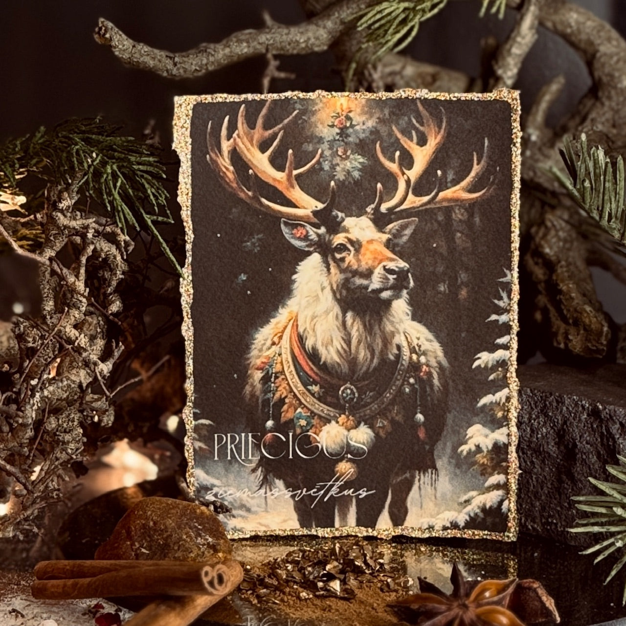 Retro Ziemassvētku kartītes