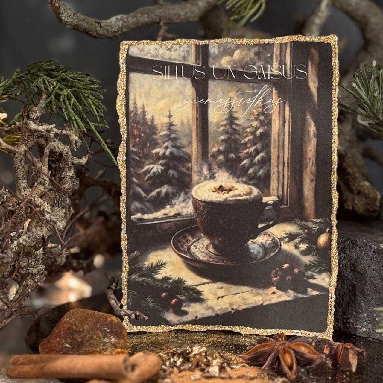 Retro Ziemassvētku kartītes