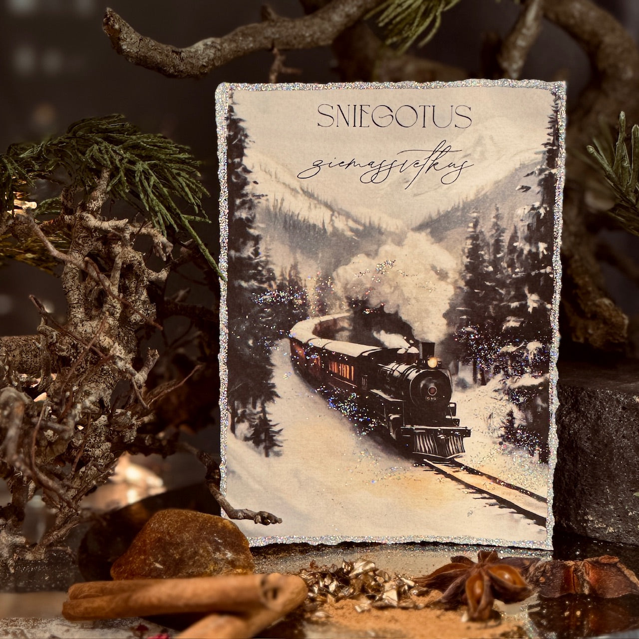 Retro Ziemassvētku kartītes