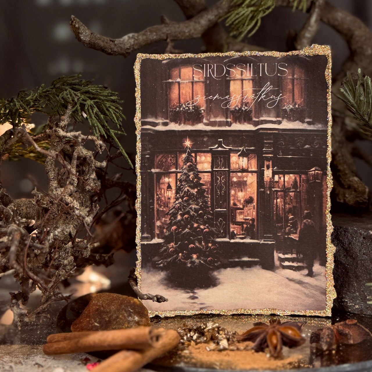 Retro Ziemassvētku kartītes