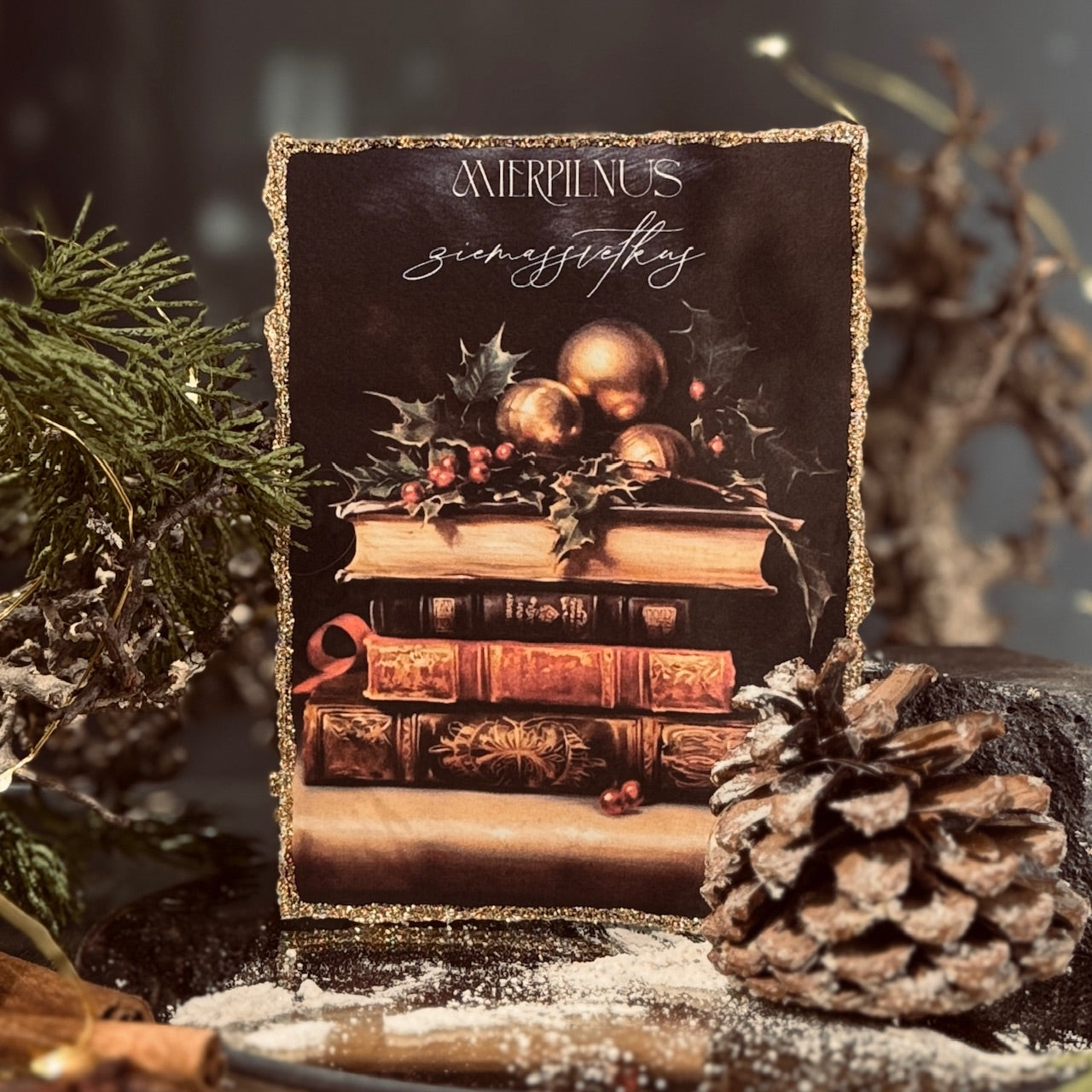 Retro Ziemassvētku kartītes