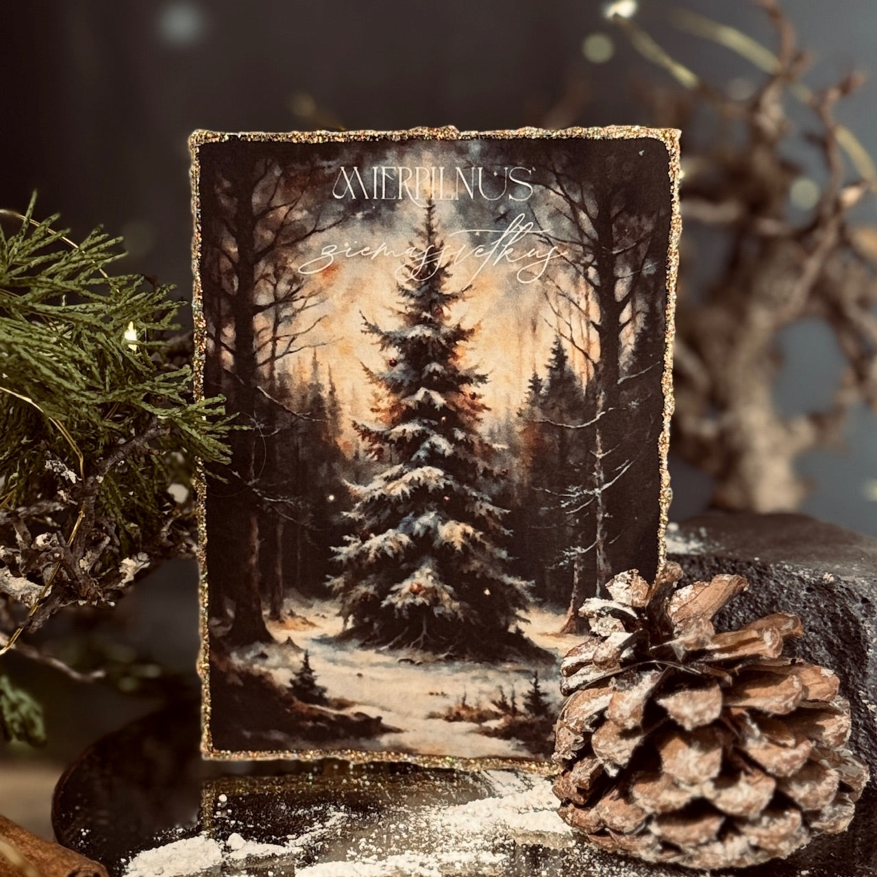 Retro Ziemassvētku kartītes