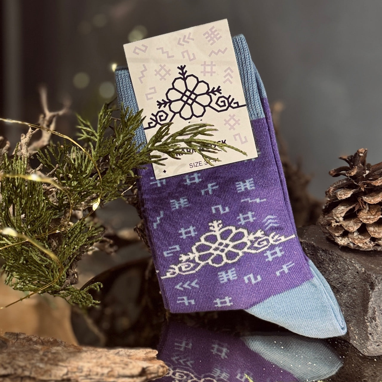 Kokvilnas zeķes LATVIEŠU SPĒKA ZĪMES