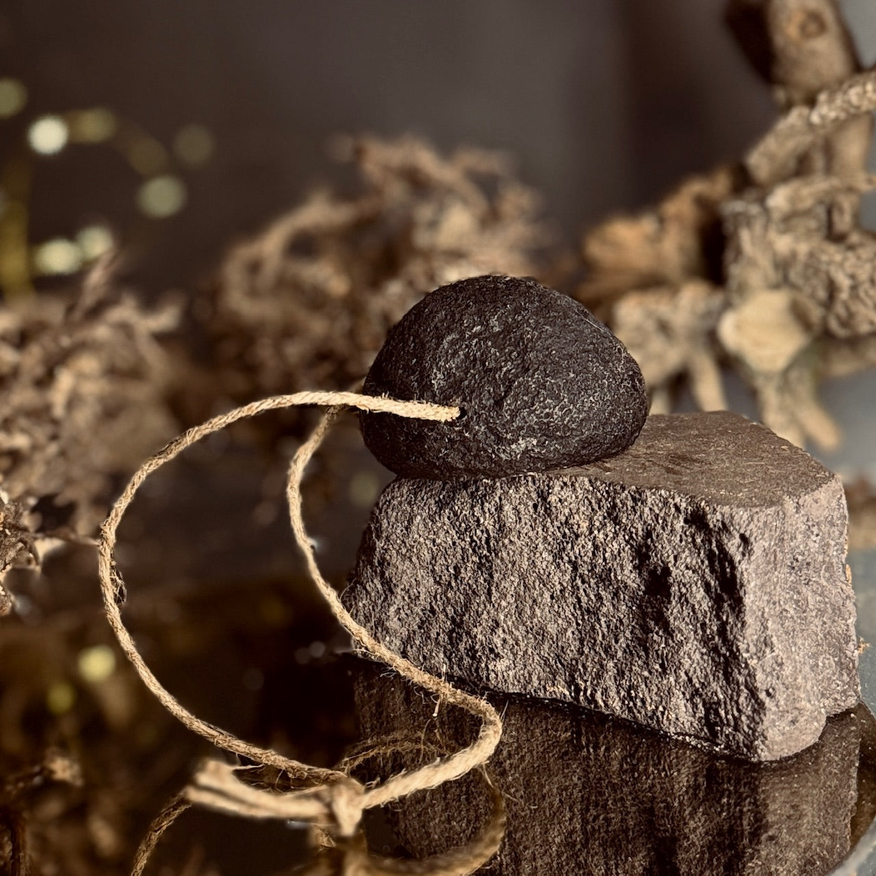 Akmens ziepes striķī