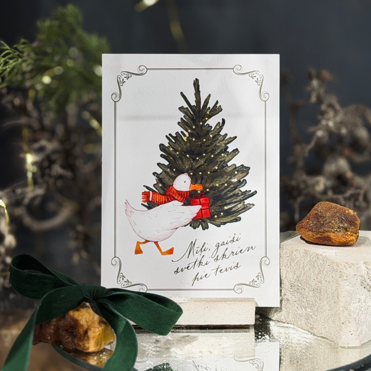 Ziemassvētku apsveikuma kartītes ZIEMASSVĒTKU PASAKA