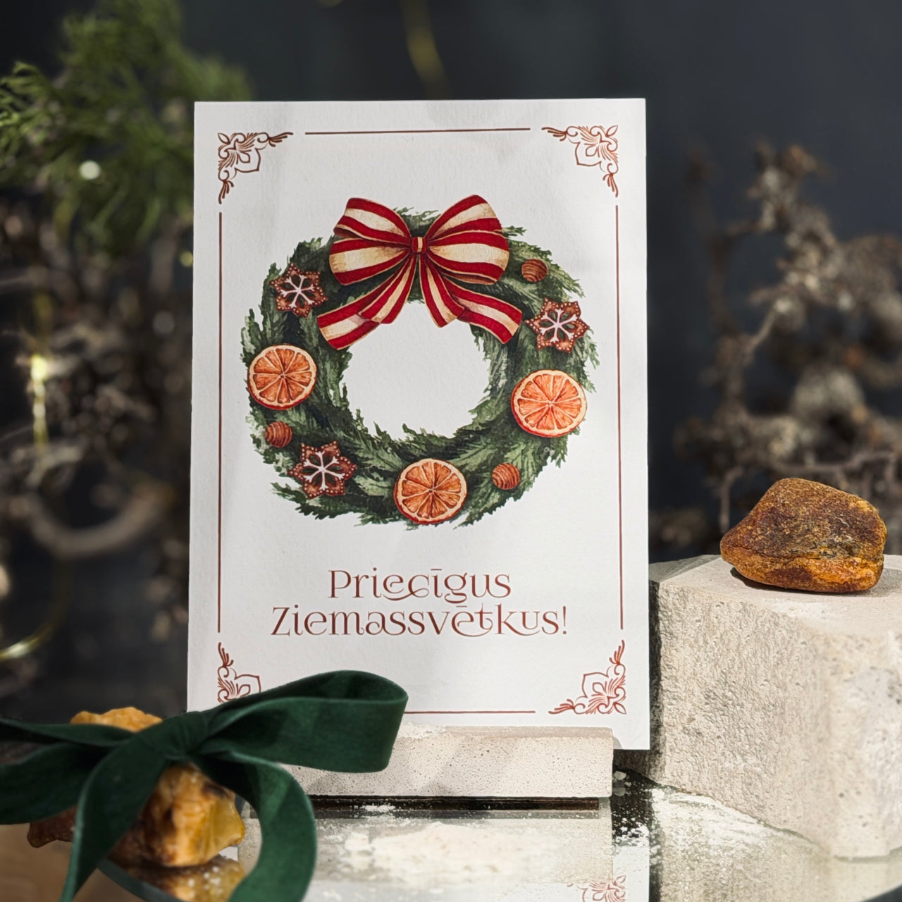 Ziemassvētku apsveikuma kartītes ZIEMASSVĒTKU PASAKA