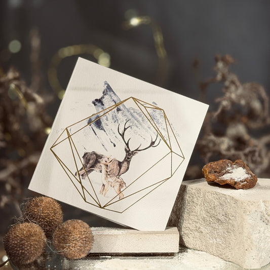 Apsveikuma kartītes ZIEMASSVĒTKI MEŽĀ