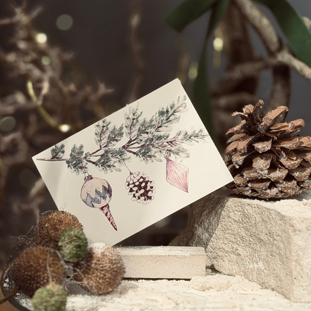 ZIEMAS mazās apsveikuma kartītes