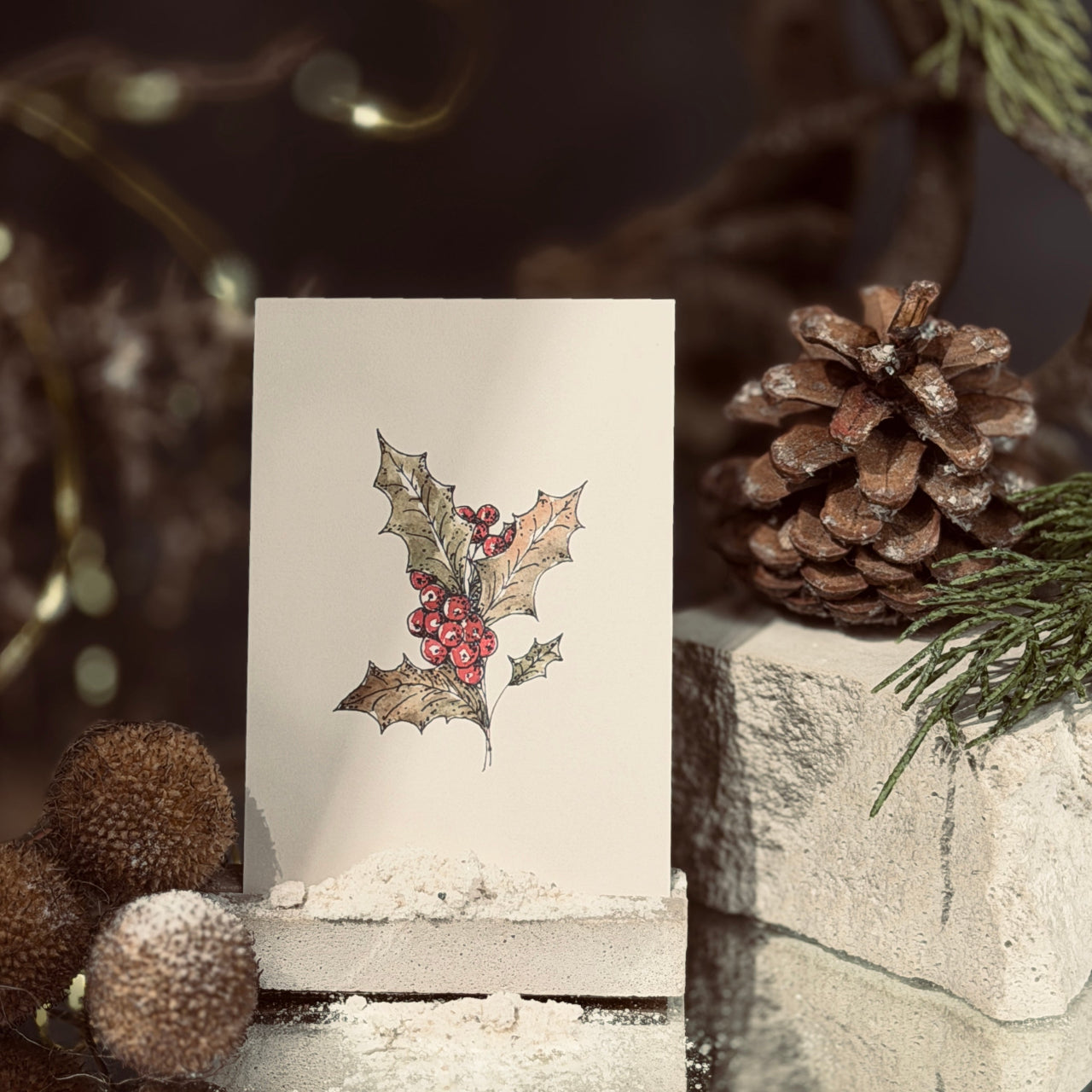 ZIEMAS mazās apsveikuma kartītes