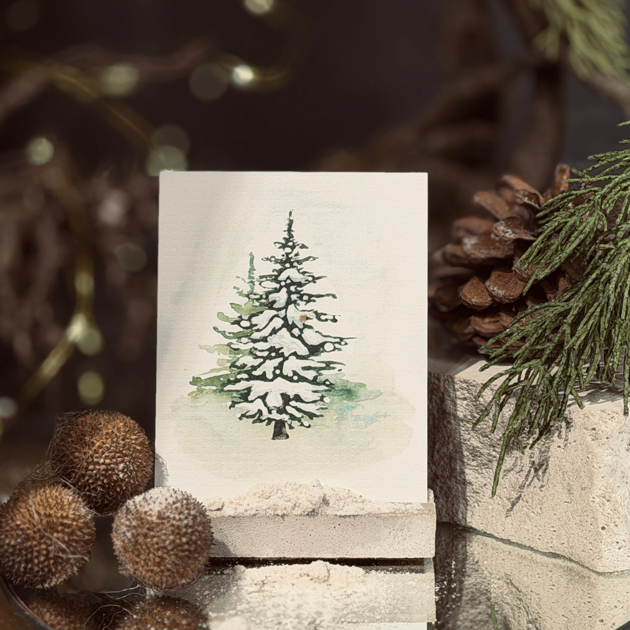 ZIEMAS mazās apsveikuma kartītes