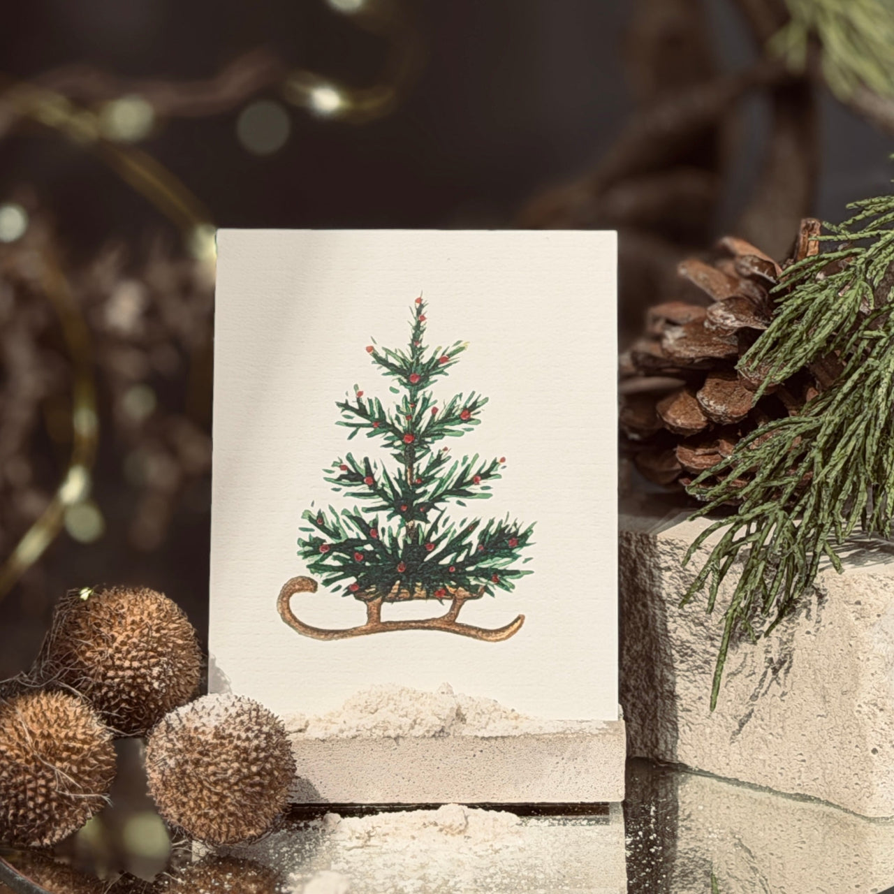 ZIEMAS mazās apsveikuma kartītes