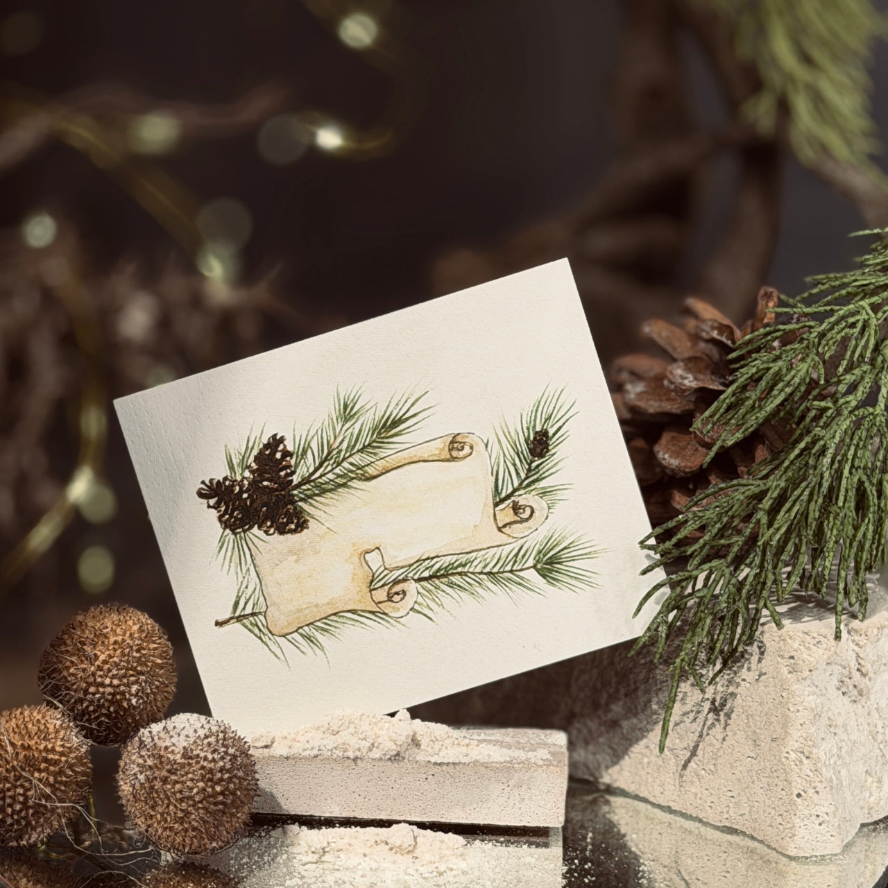 ZIEMAS mazās apsveikuma kartītes