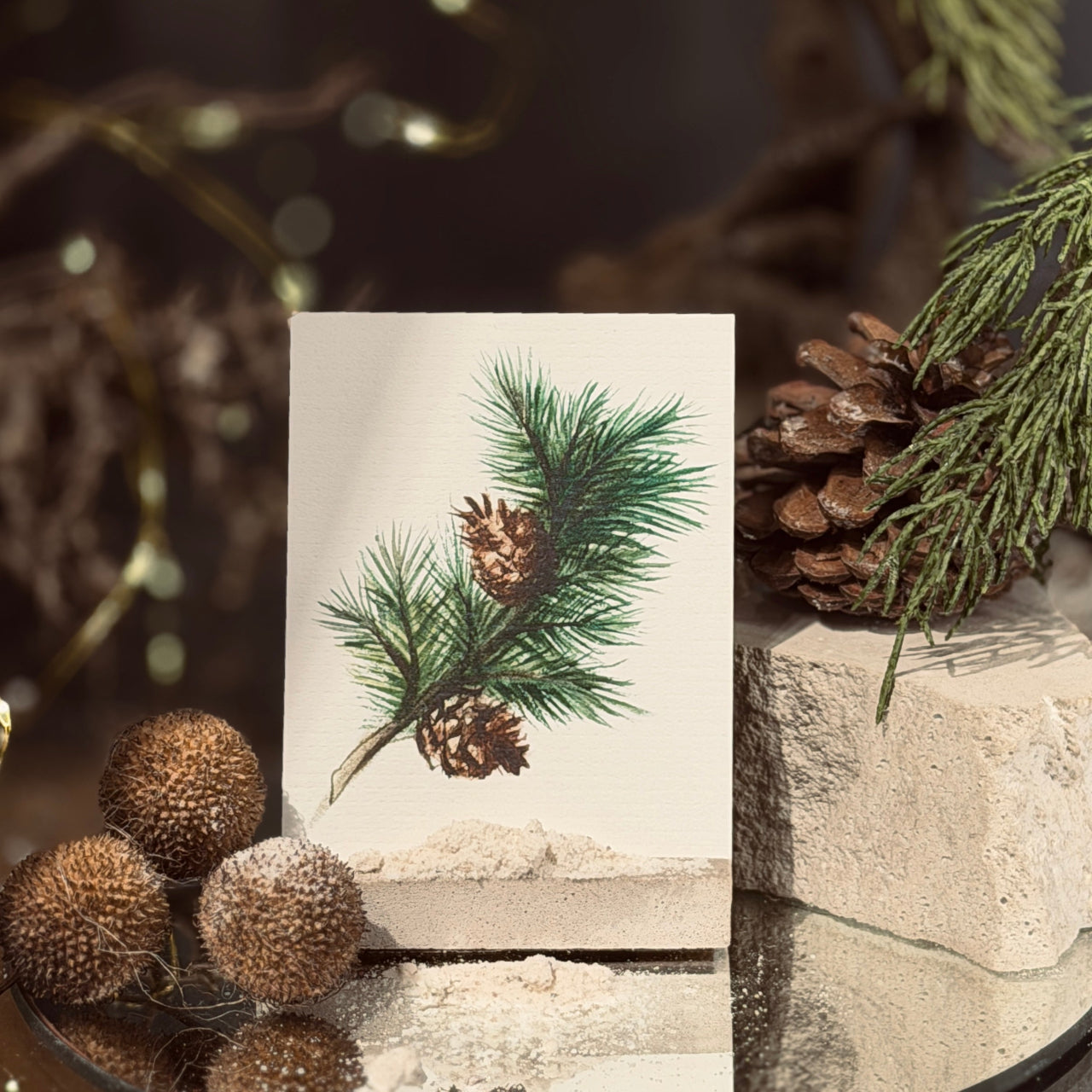 ZIEMAS mazās apsveikuma kartītes