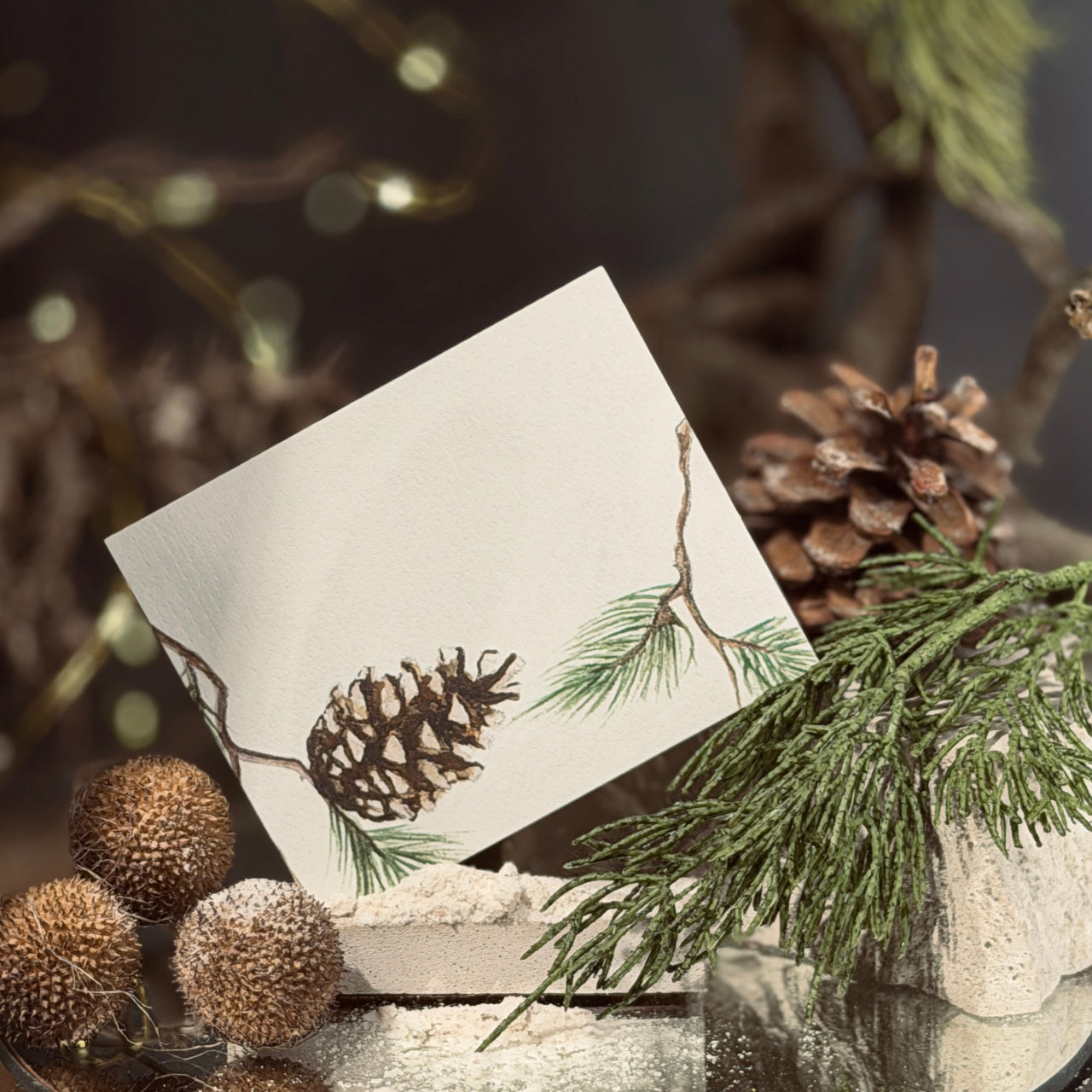 ZIEMAS mazās apsveikuma kartītes