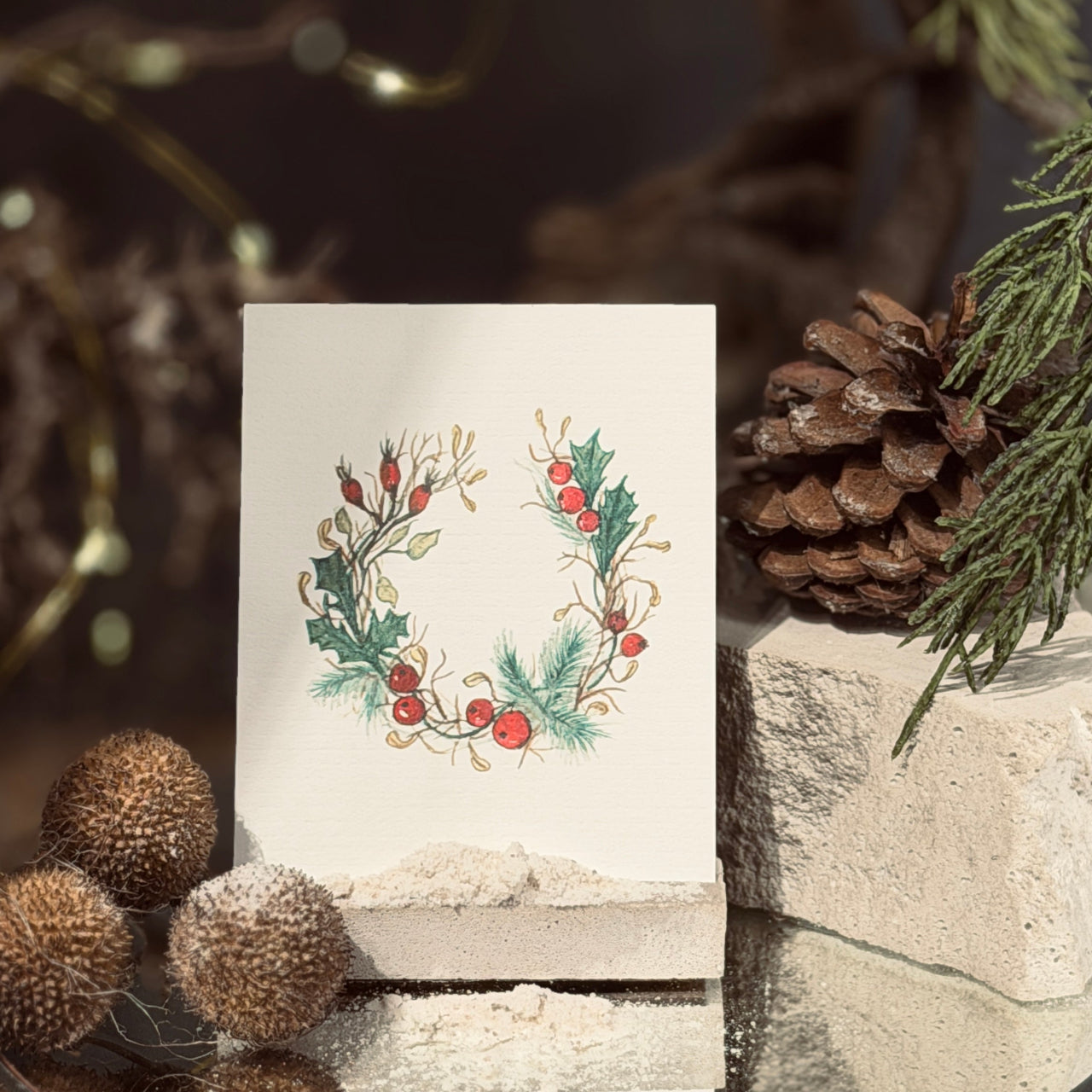 ZIEMAS mazās apsveikuma kartītes