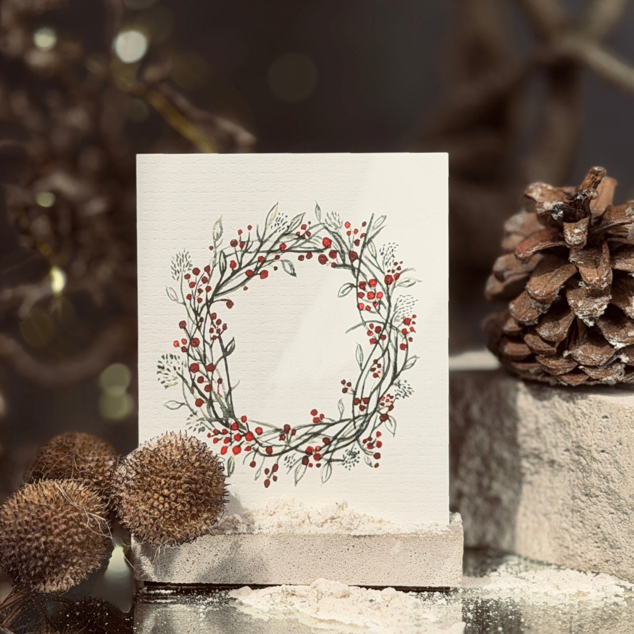 ZIEMAS mazās apsveikuma kartītes