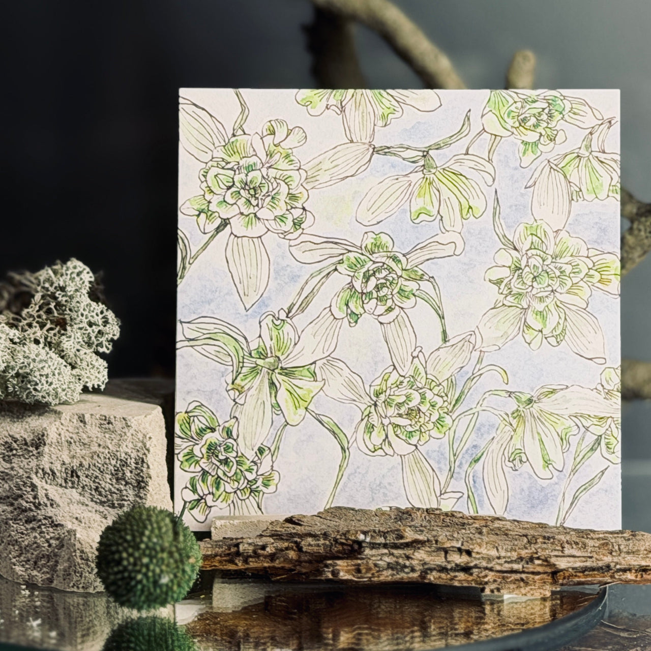 Apsveikuma kartītes ZIEDĒŠANA, atveramas