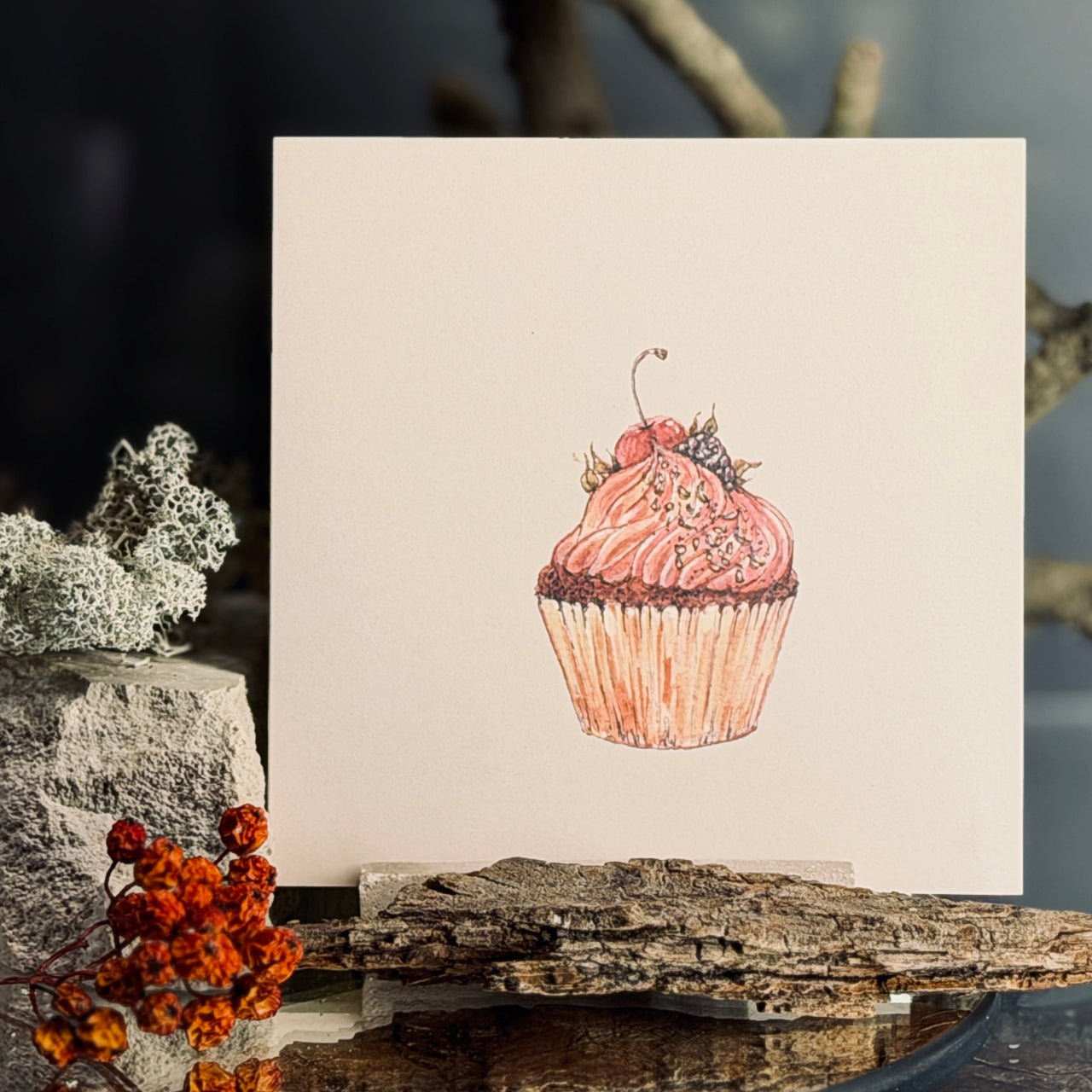 Apsveikuma kartīte DAUDZ LAIMES