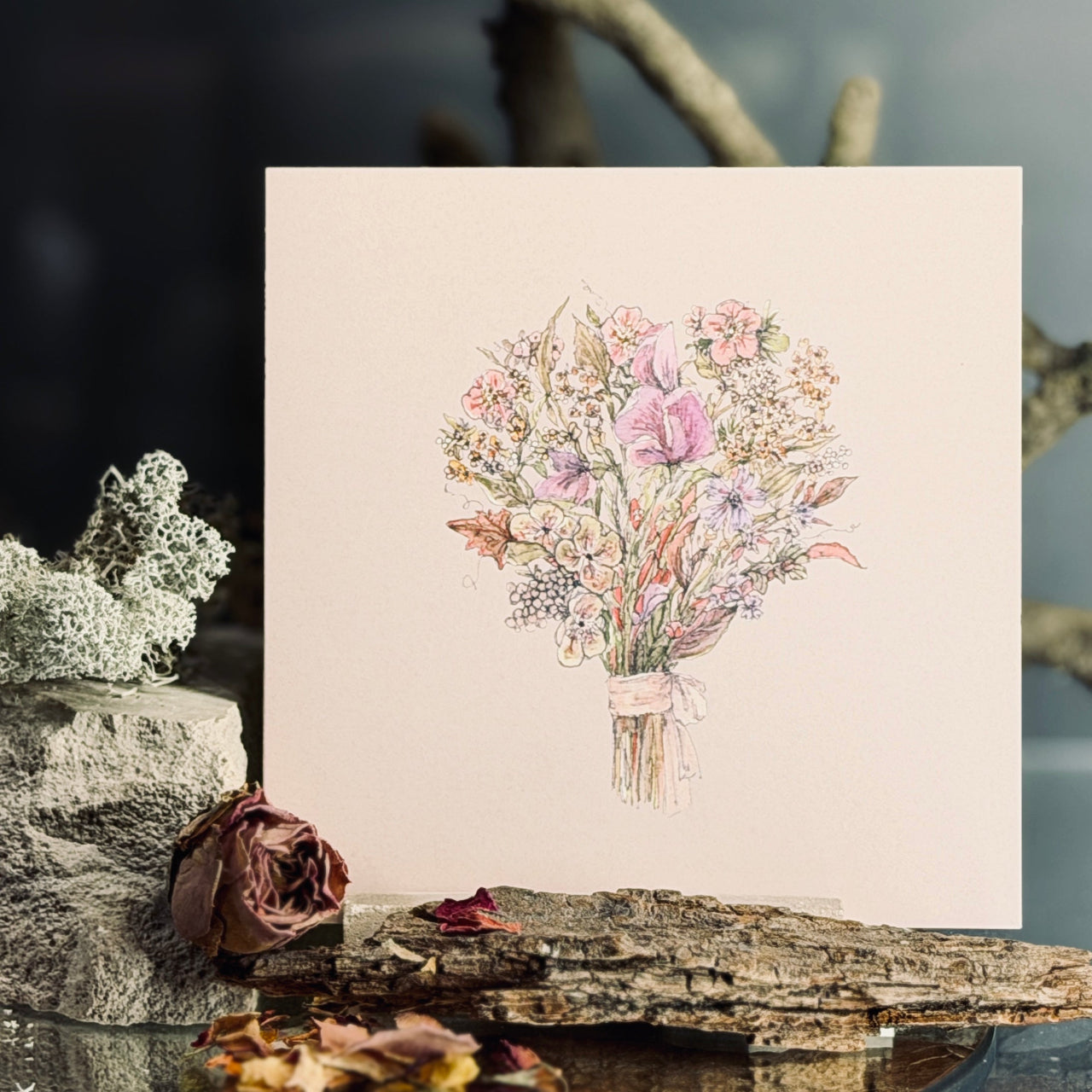 Apsveikuma kartītes ZIEDĒŠANA, atveramas