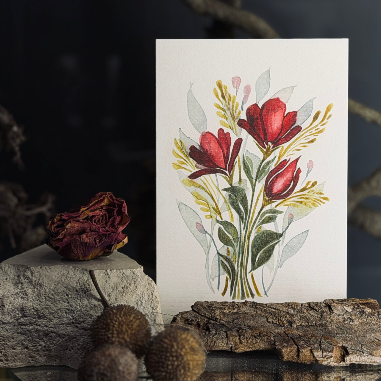 Apsveikuma kartītes ZIEDĒŠANA, atveramas