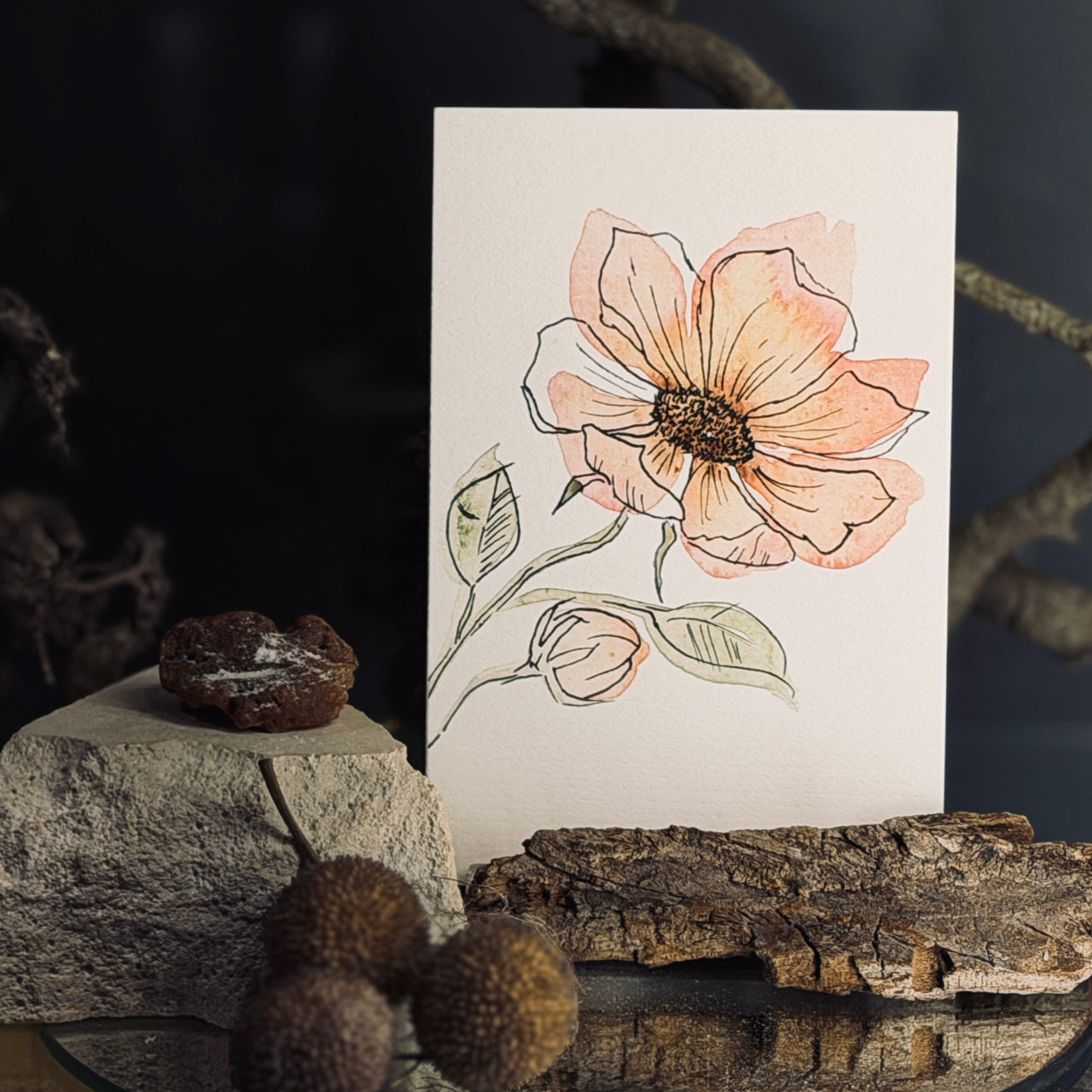 Apsveikuma kartītes ZIEDĒŠANA, atveramas