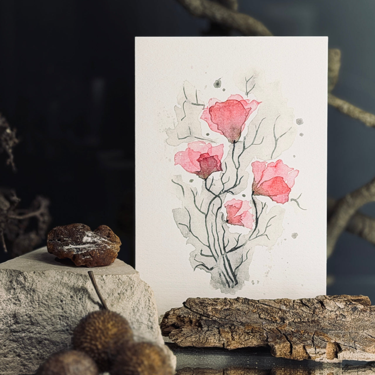 Apsveikuma kartītes ZIEDĒŠANA, atveramas