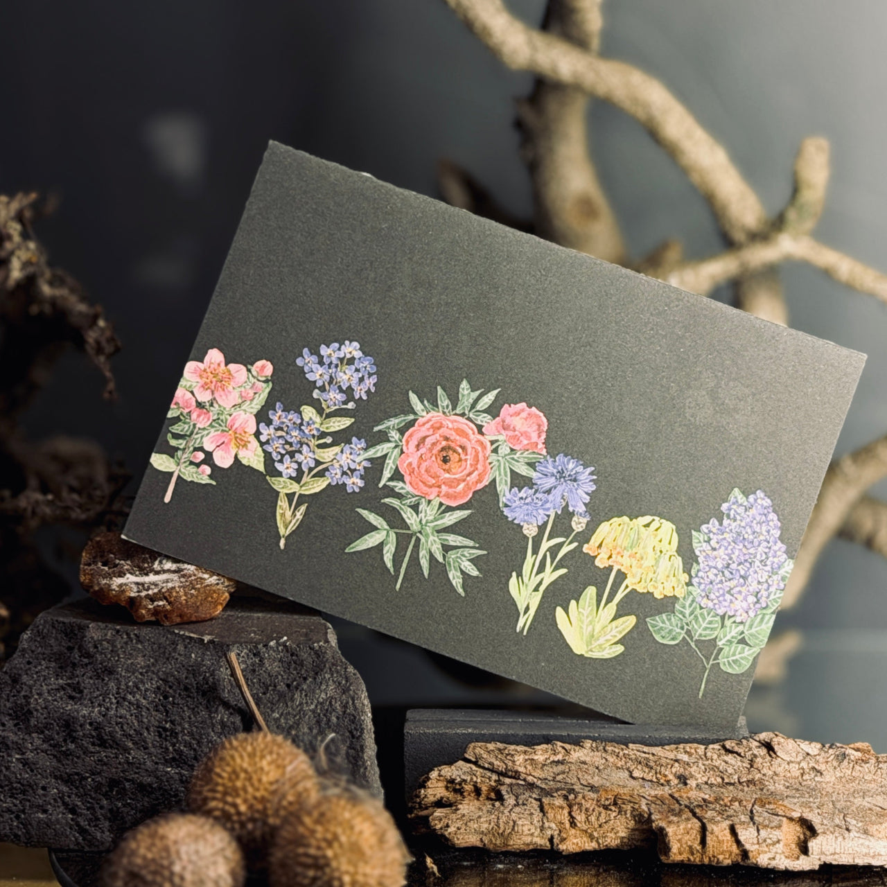 Apsveikuma kartītes ZIEDĒŠANA, atveramas