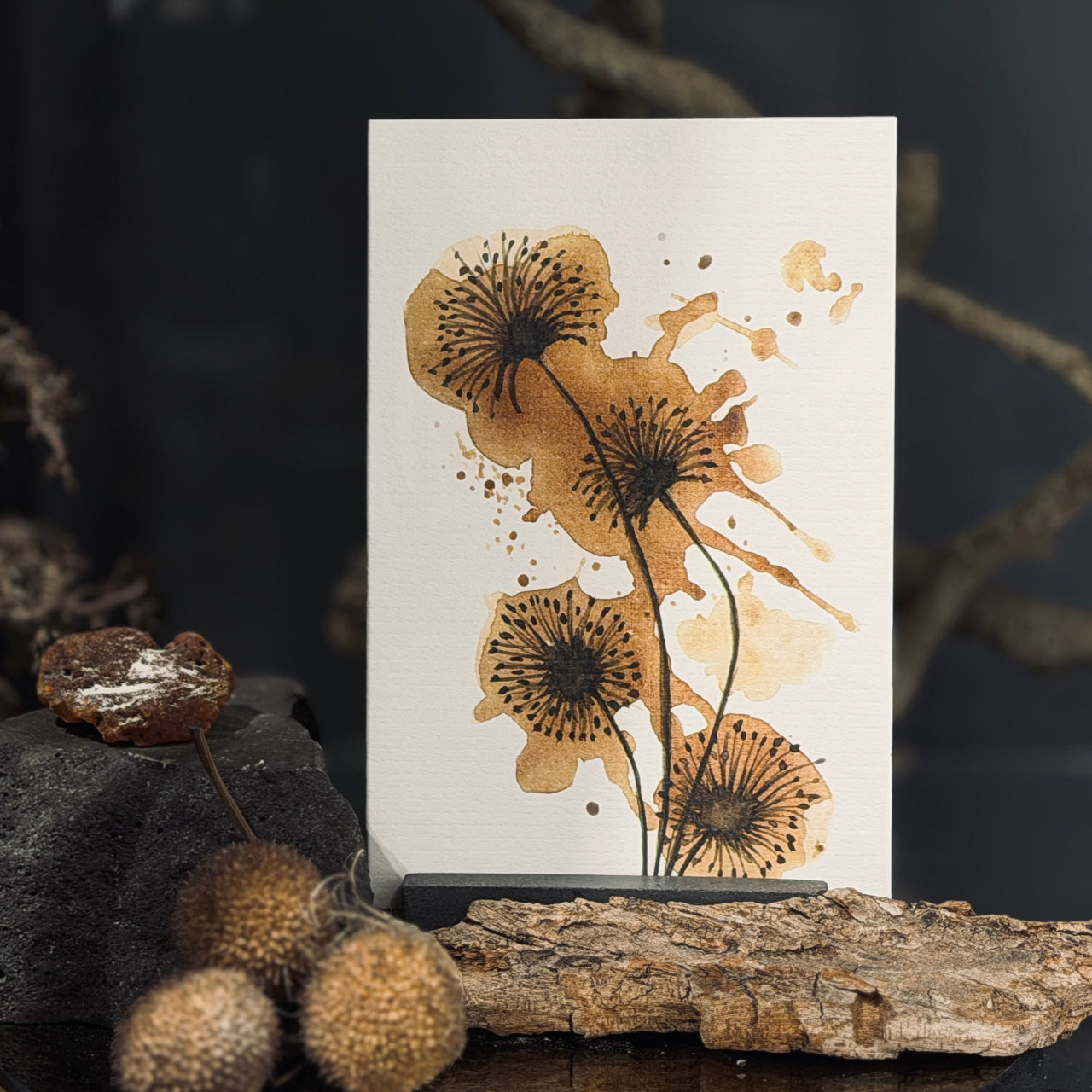 Apsveikuma kartītes ZIEDĒŠANA, atveramas