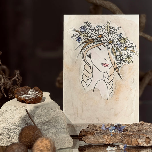 Apsveikuma kartītes ZIEDOŠIE VAINAGI