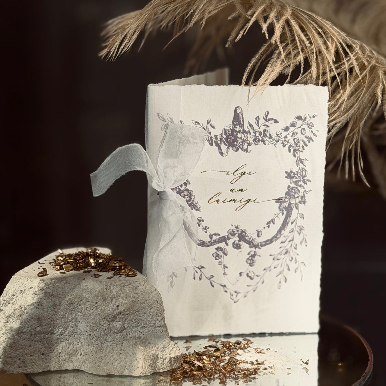 Apsveikuma kartīte ILGI un LAIMĪGI