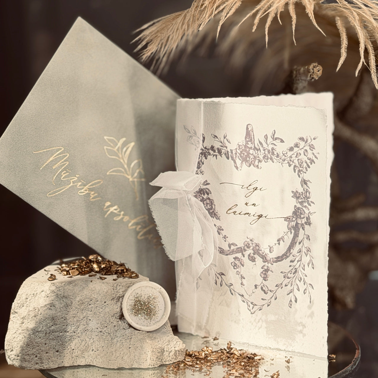 Apsveikuma kartīte ILGI un LAIMĪGI