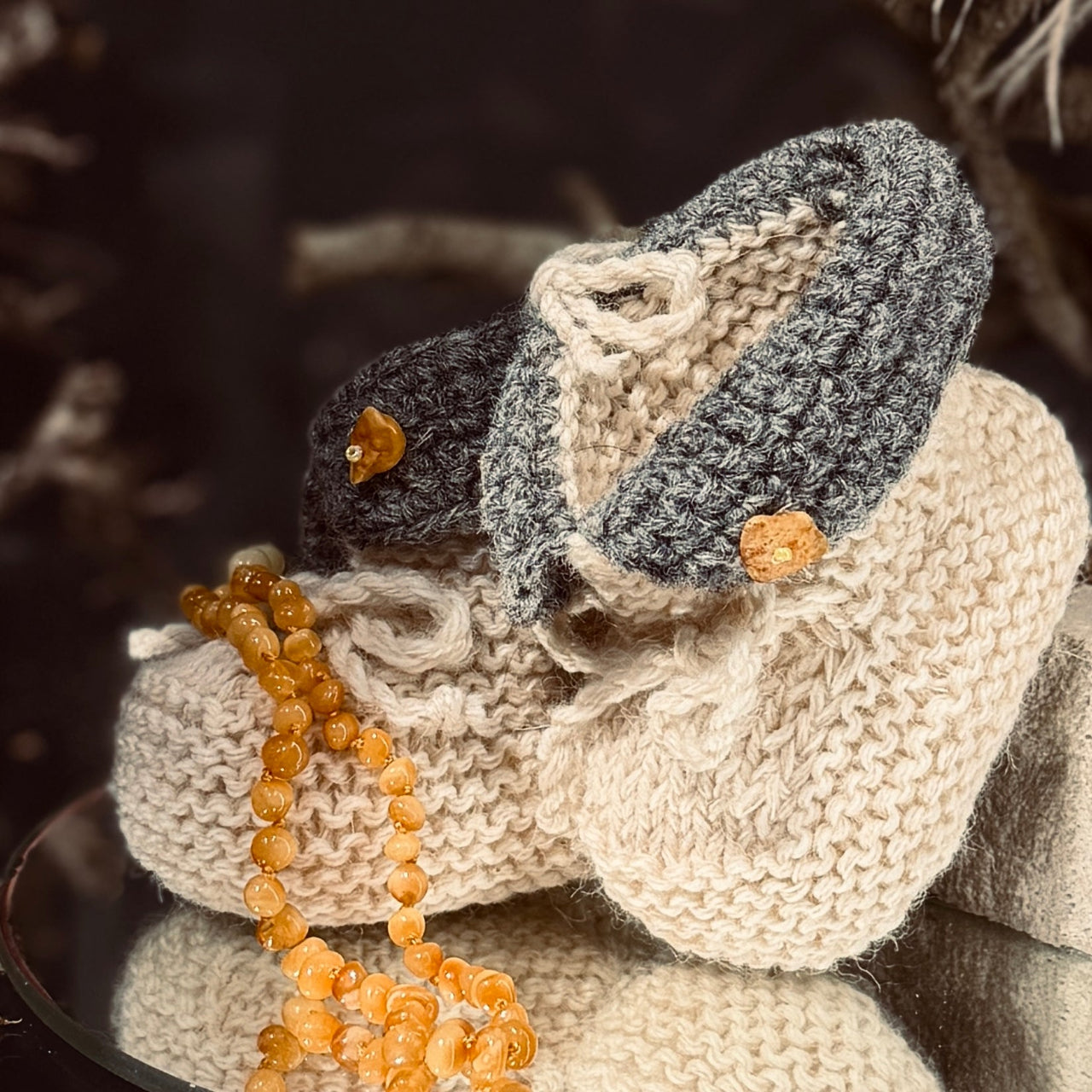 Zīdaiņa vilnas zābaciņi DZINTARA POGA