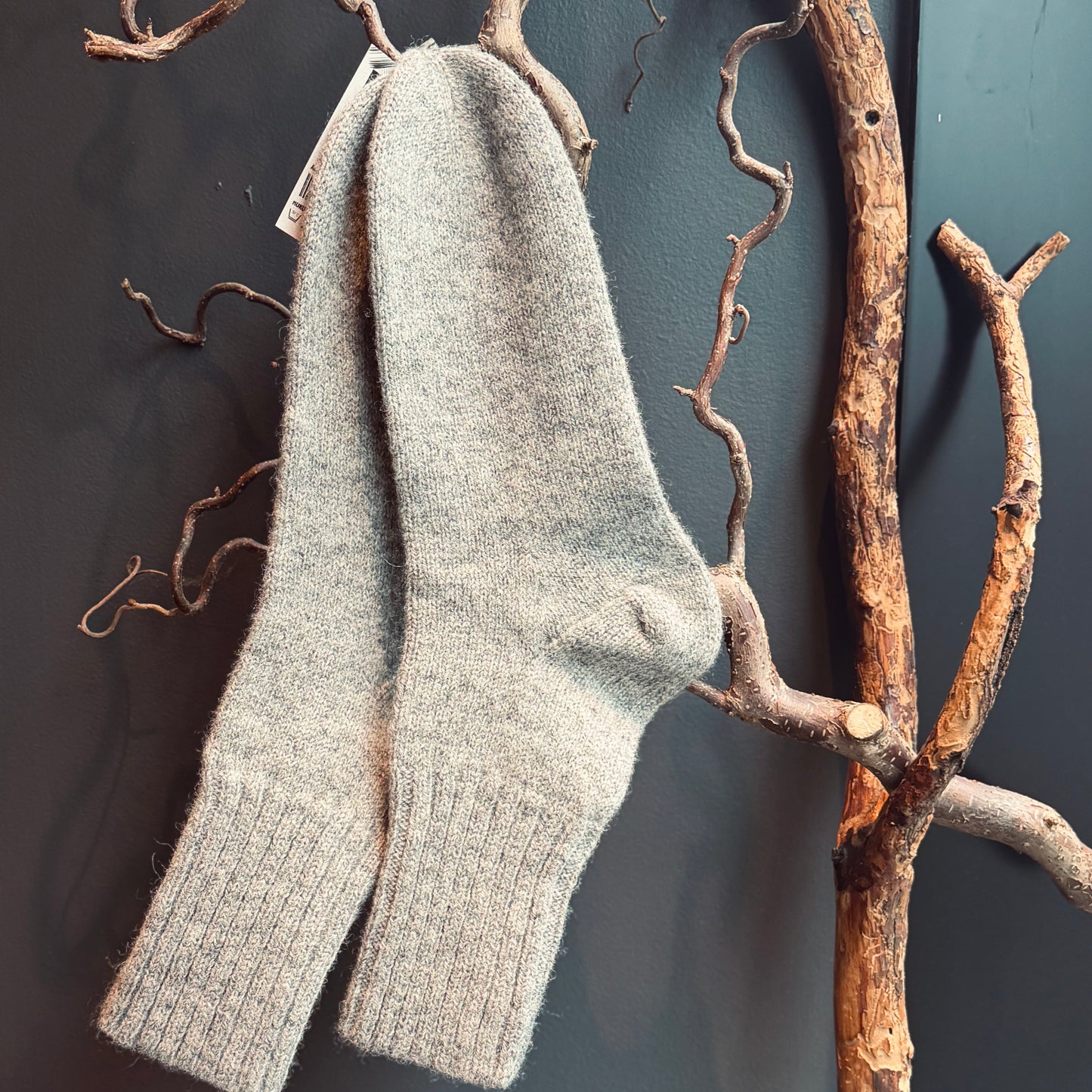 Adītas aitas vilnas zeķes PELĒCIS