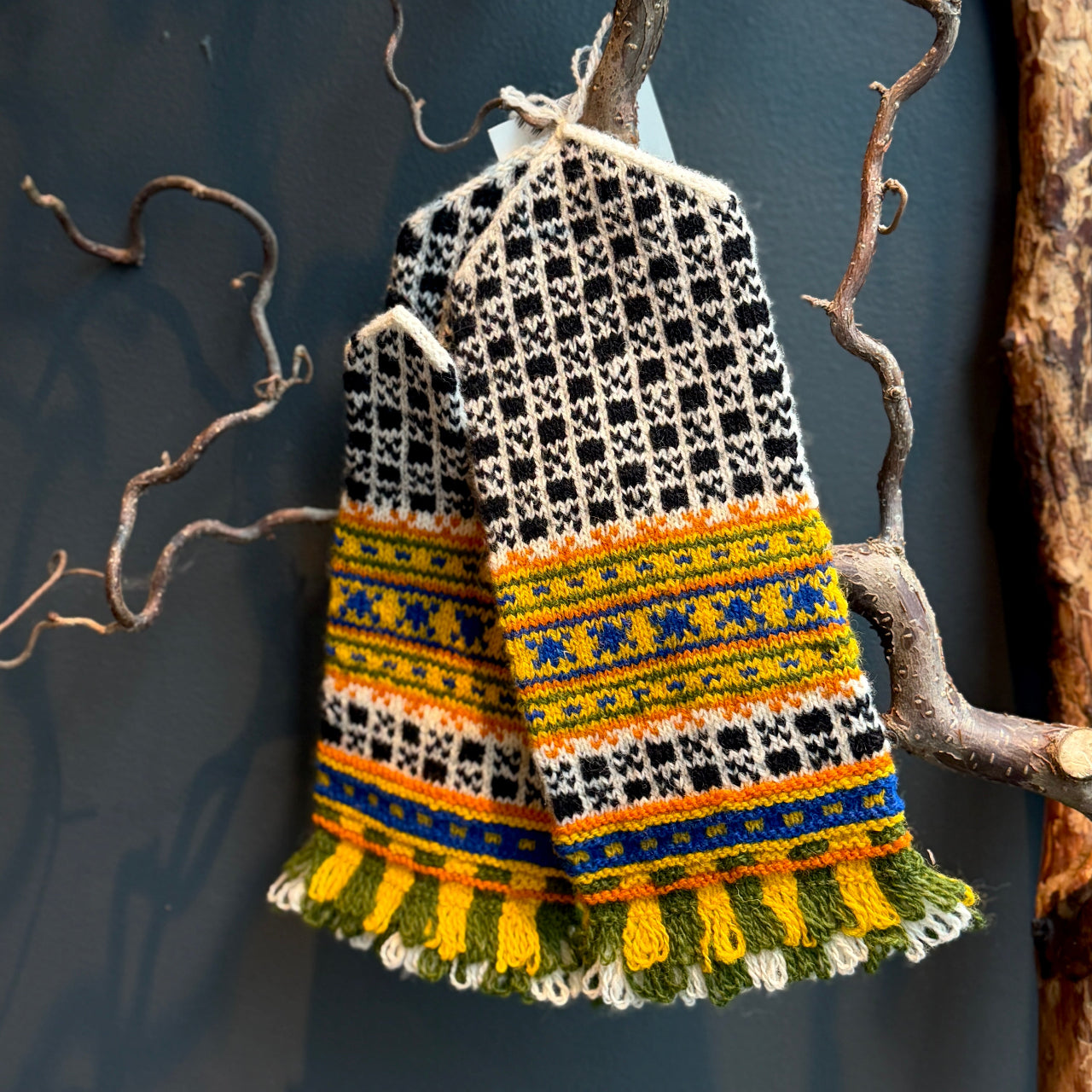 Adīti rakstaini vilnas dūraiņi RAKSTS