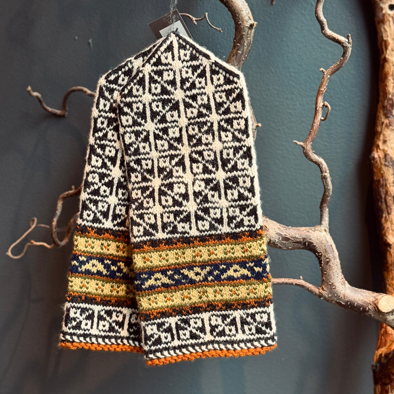 Adīti rakstaini vilnas dūraiņi RAKSTS