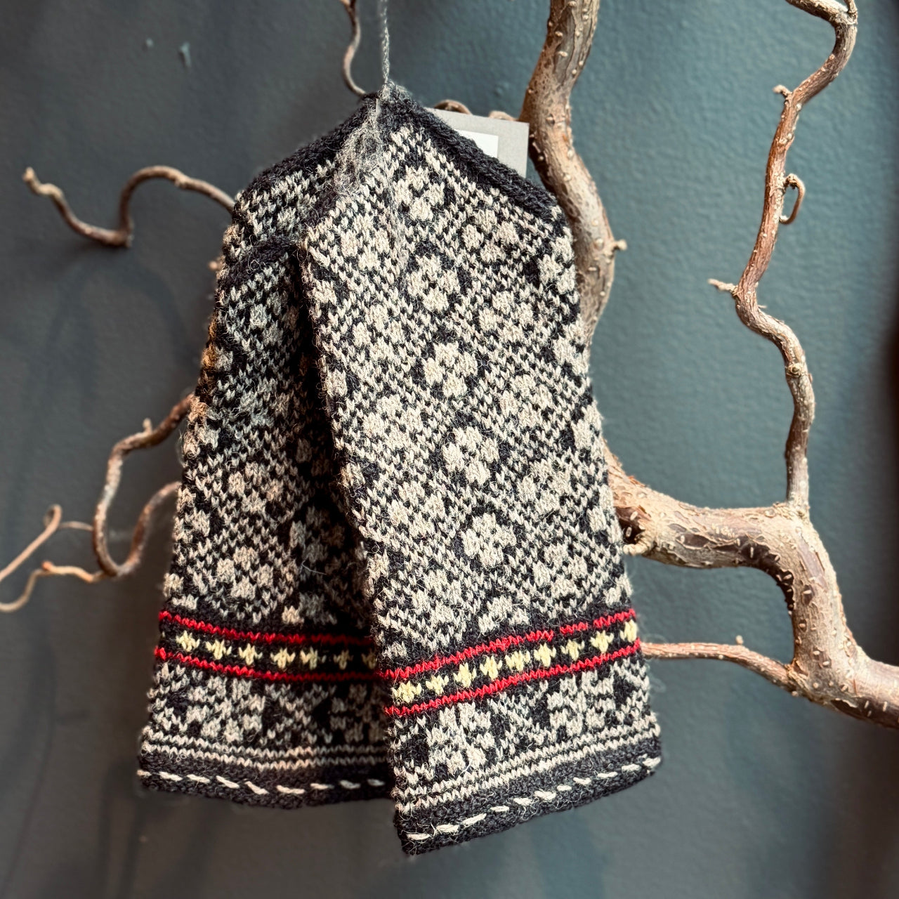 Adīti rakstaini vilnas dūraiņi RAKSTS