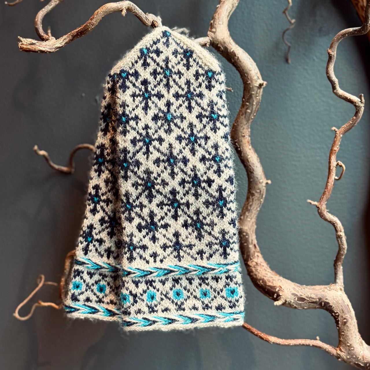 Adīti rakstaini vilnas dūraiņi RAKSTS