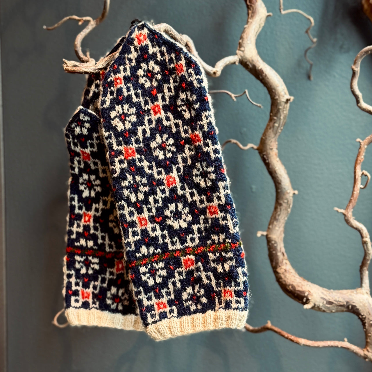 Adīti rakstaini vilnas dūraiņi RAKSTS