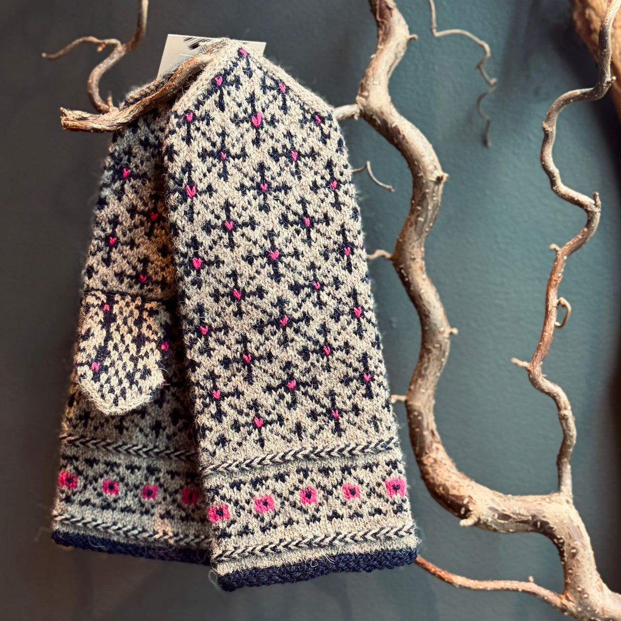 Adīti rakstaini vilnas dūraiņi RAKSTS