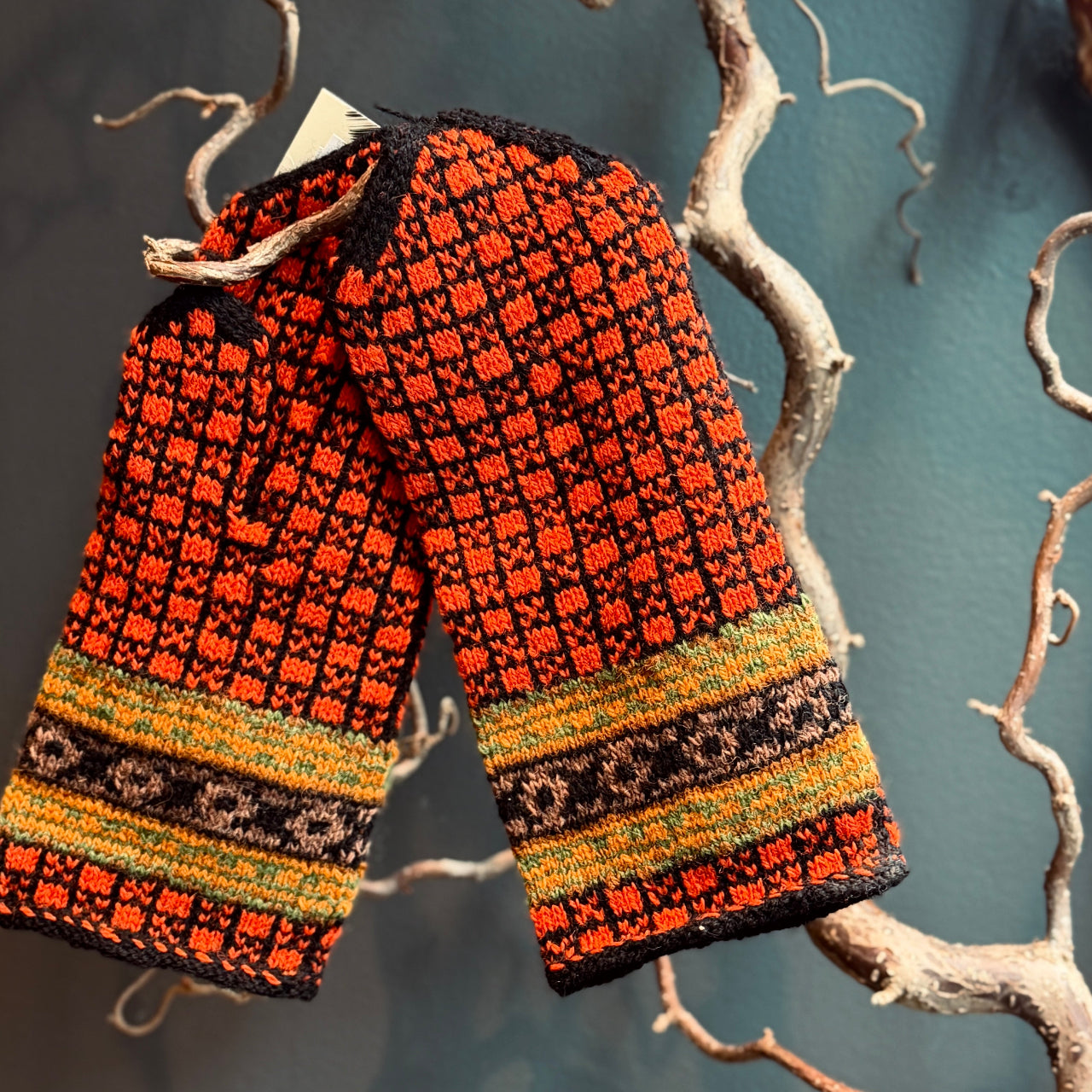 Adīti rakstaini vilnas dūraiņi RAKSTS