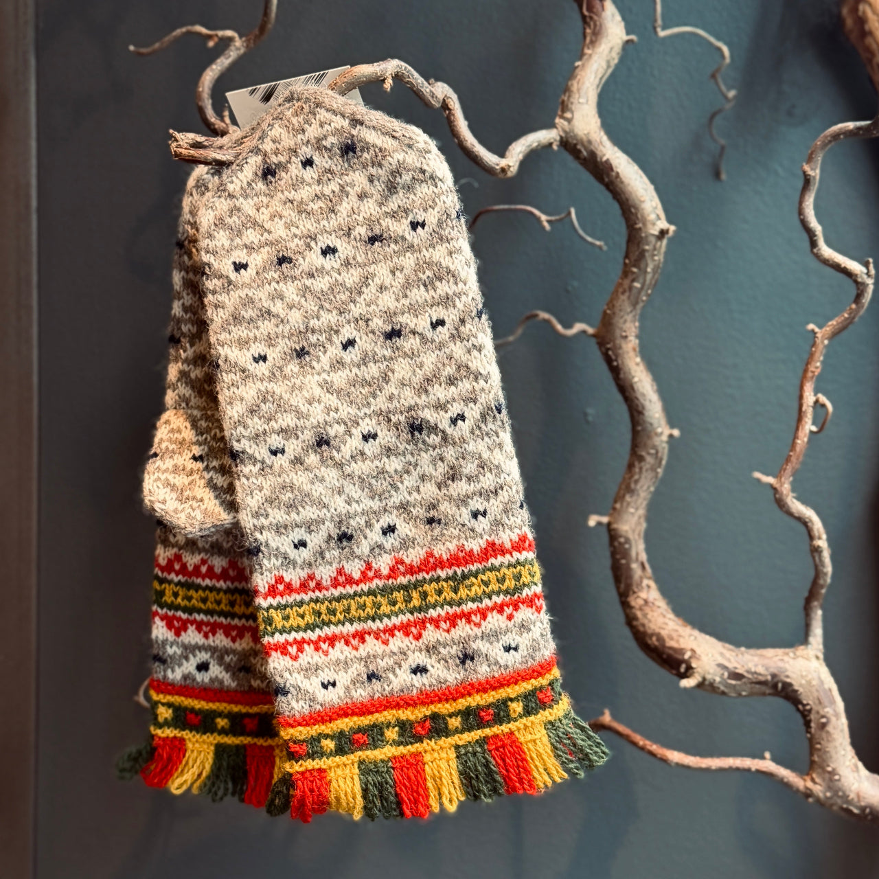 Adīti rakstaini vilnas dūraiņi RAKSTS